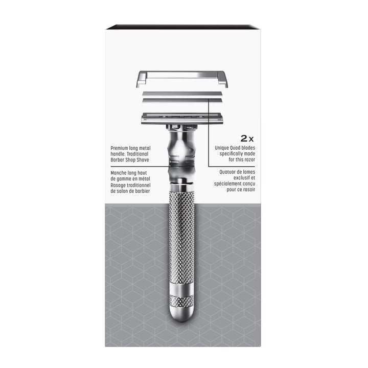 Wilkinson Sword Quad Blade Razor for Men With 5 Quad Blade Razor Refills
