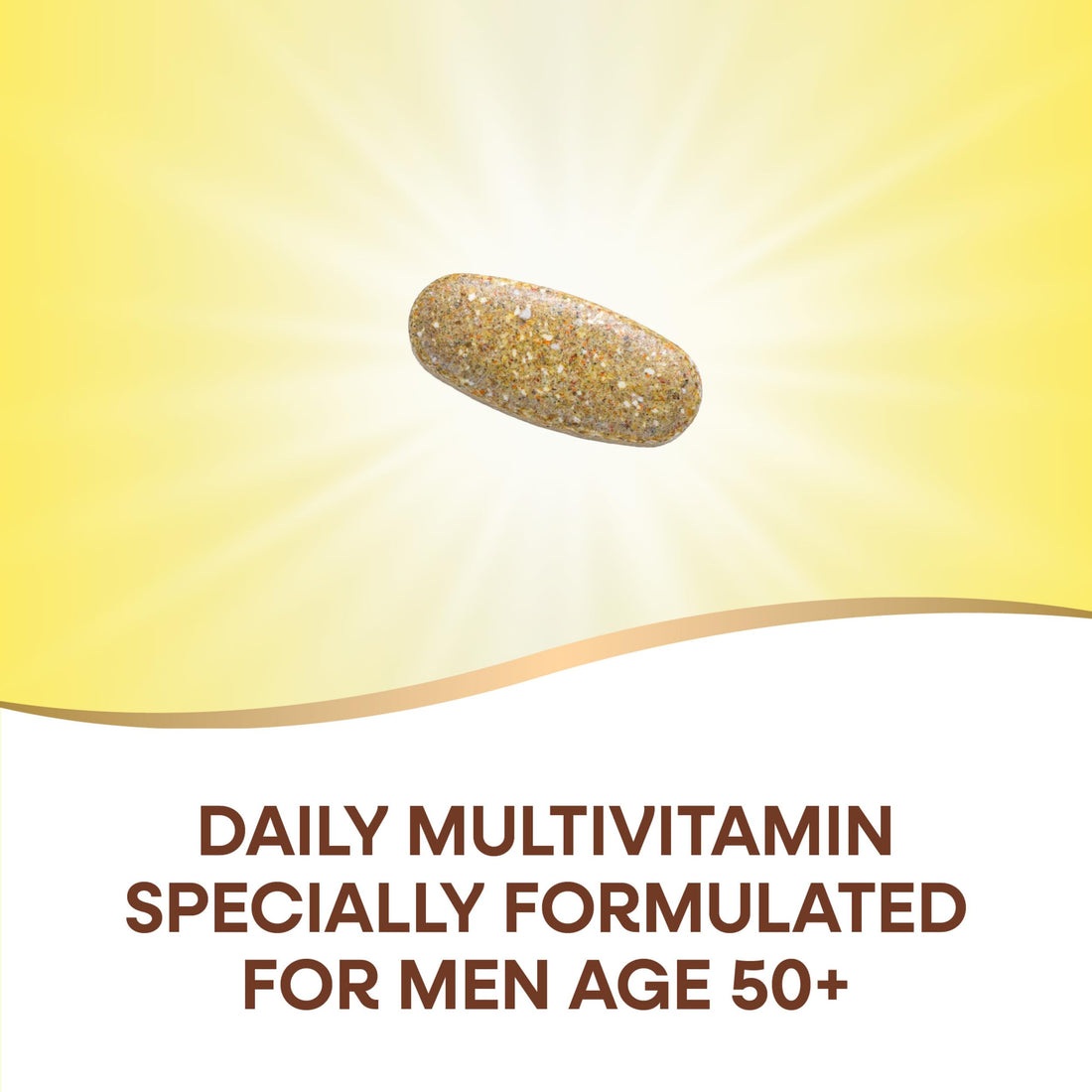 Nature's Way Alive! Men’s 50+ Daily Ultra Multivitamin, High Potency Formula, Supports Healthy Brain, Eyes & Heart*, with Methylated B12, Gluten-Free, 60 Tablets (Packaging May Vary)