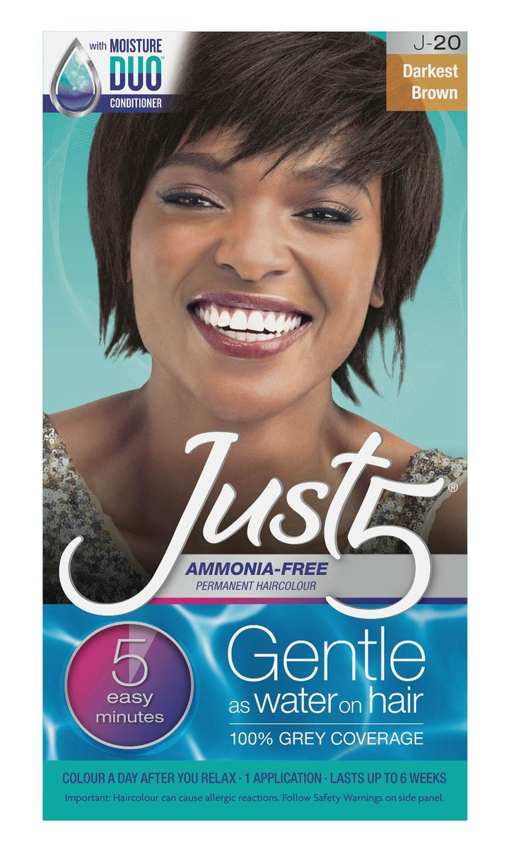 Just 5 Color Natural Darkest Brown (2 Pack) by Just 5