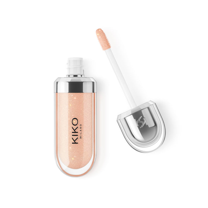 KIKO MILANO - 3d Hydra Lip Gloss 02 Softening Lipgloss for a 3D look | Natural Beige Color | Non-Comedogenic | Professional Makeup