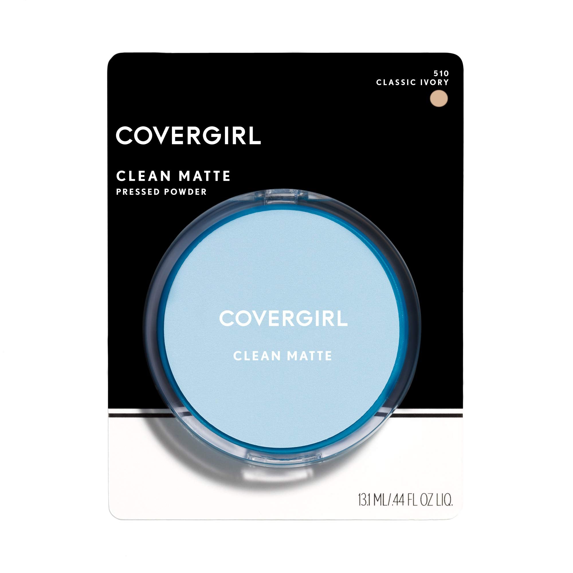 COVERGIRL Clean Matte Pressed Powder Classic Ivory Warm 510 .35 oz