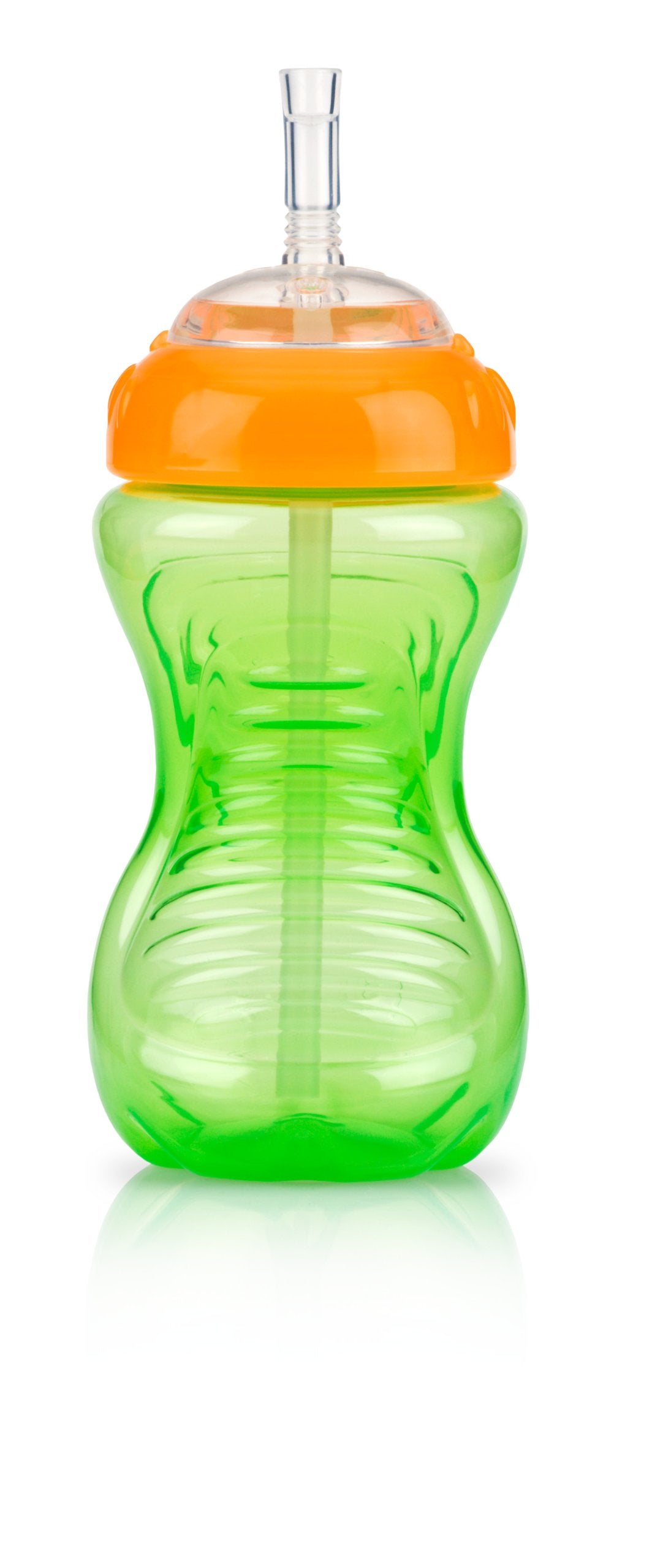 Nuby No-Spill Cup with Flex Straw, 10 Ounce, Colors May Vary