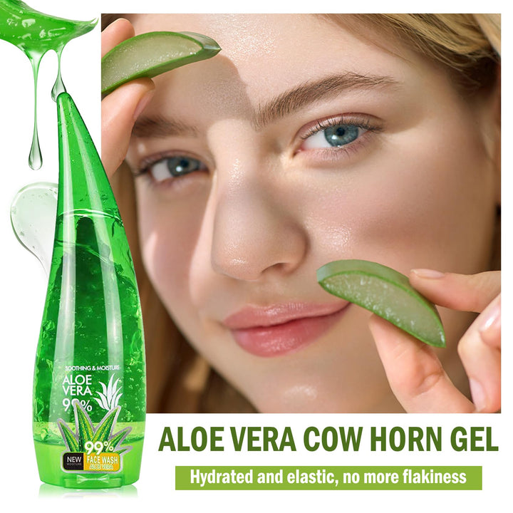 WENJLYJ 99% Organic Aloe Vera Gel,Aloe Vera Soothing Gel,Natural Moisturizing Lotion for Soothing Skin Care,Long Lasting Moisturizing body Lotion,After Sun Skin Care Cream for Face and Skin (260ml)