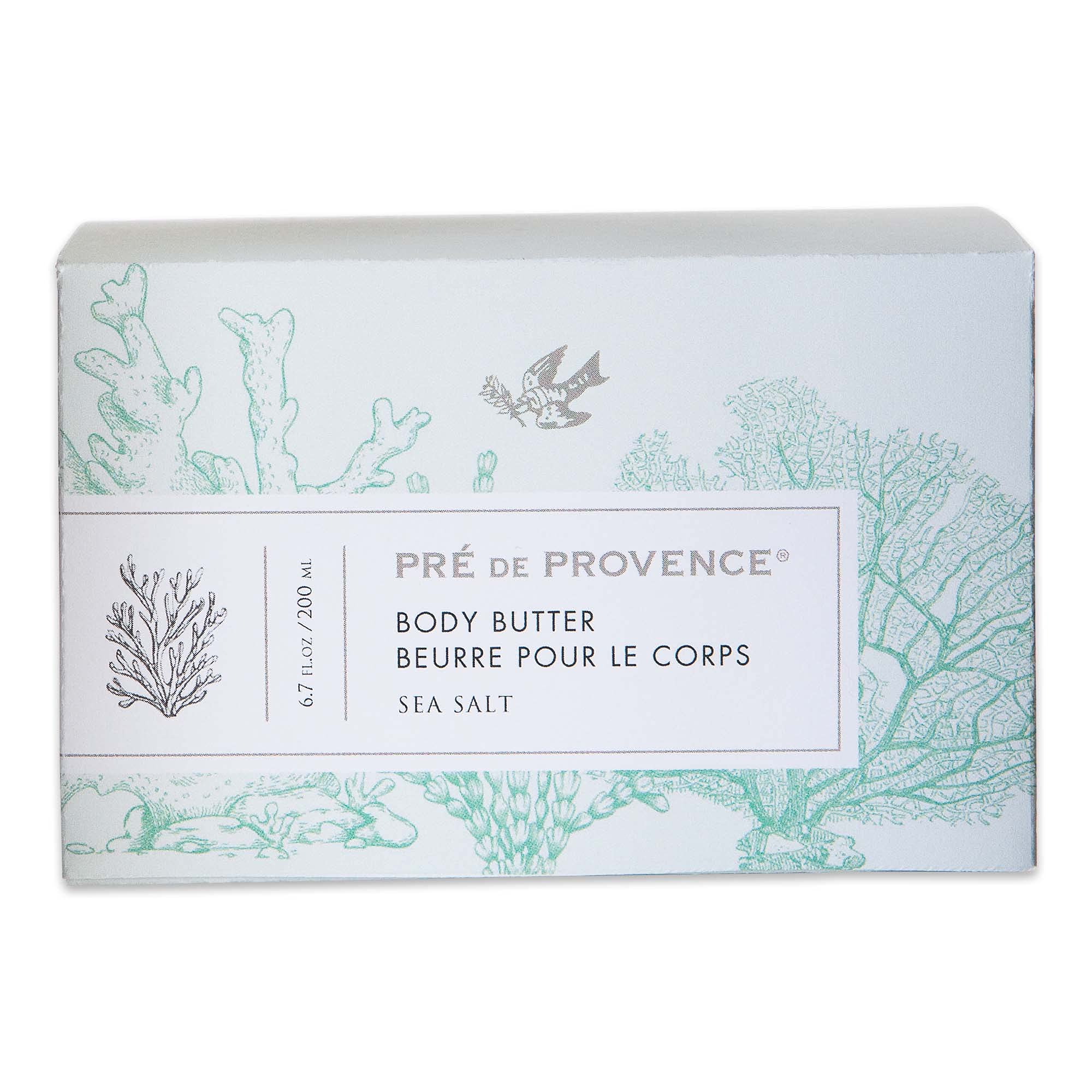 Pre de Provence Collection Shea Butter Enriched Soothing & Moisturizing, Body Butter, 6.7 fl oz, Sea Salt
