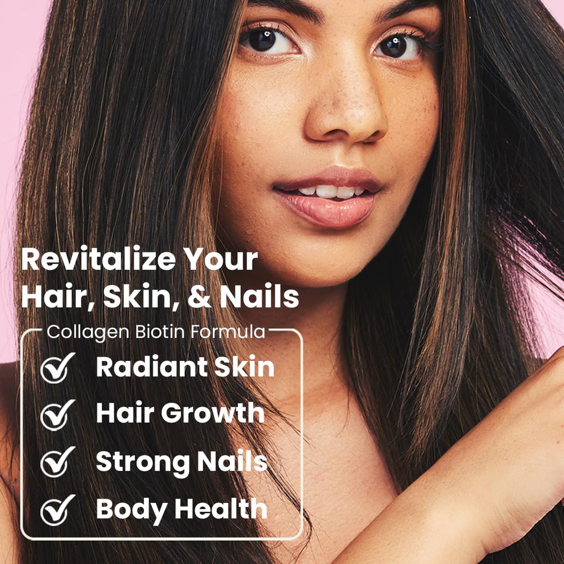 Sanar Naturals Biotin Collagen Pills - Hair Skin and Nails Vitamins, Boost Hair Growth - Hydrolyzed Collagen Peptides for Women & Men, Biotin Supplement with Vitamin C, 150 Capsules