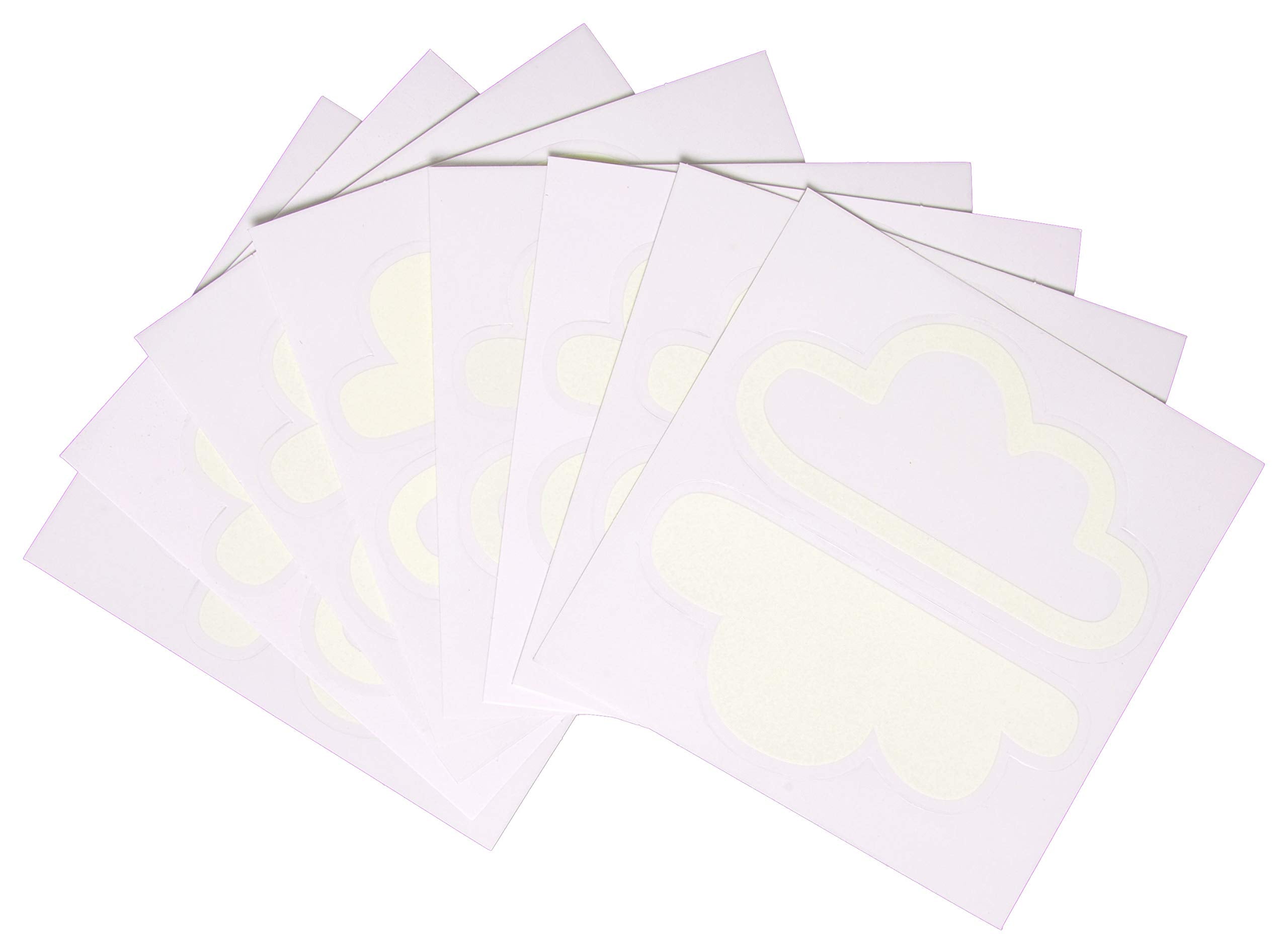 Ubbi Glow-in-The-Dark Cloud Peel and Stick Decal Stickers, Decorative Sticker for Diaper Pail or Baby Nursery