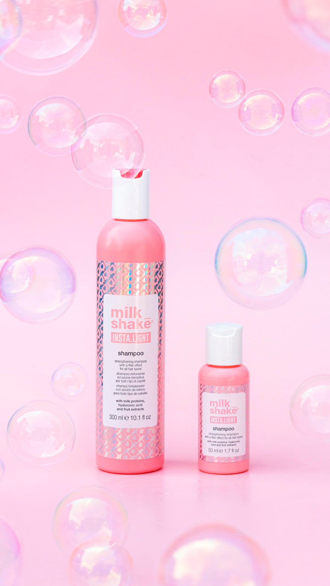 milk_shake Insta.Light Shampoo - Strengthening Shampoo with Filler Effect | Leaves Hair Soft and Shiny | 10.1 fl oz (300 ml)