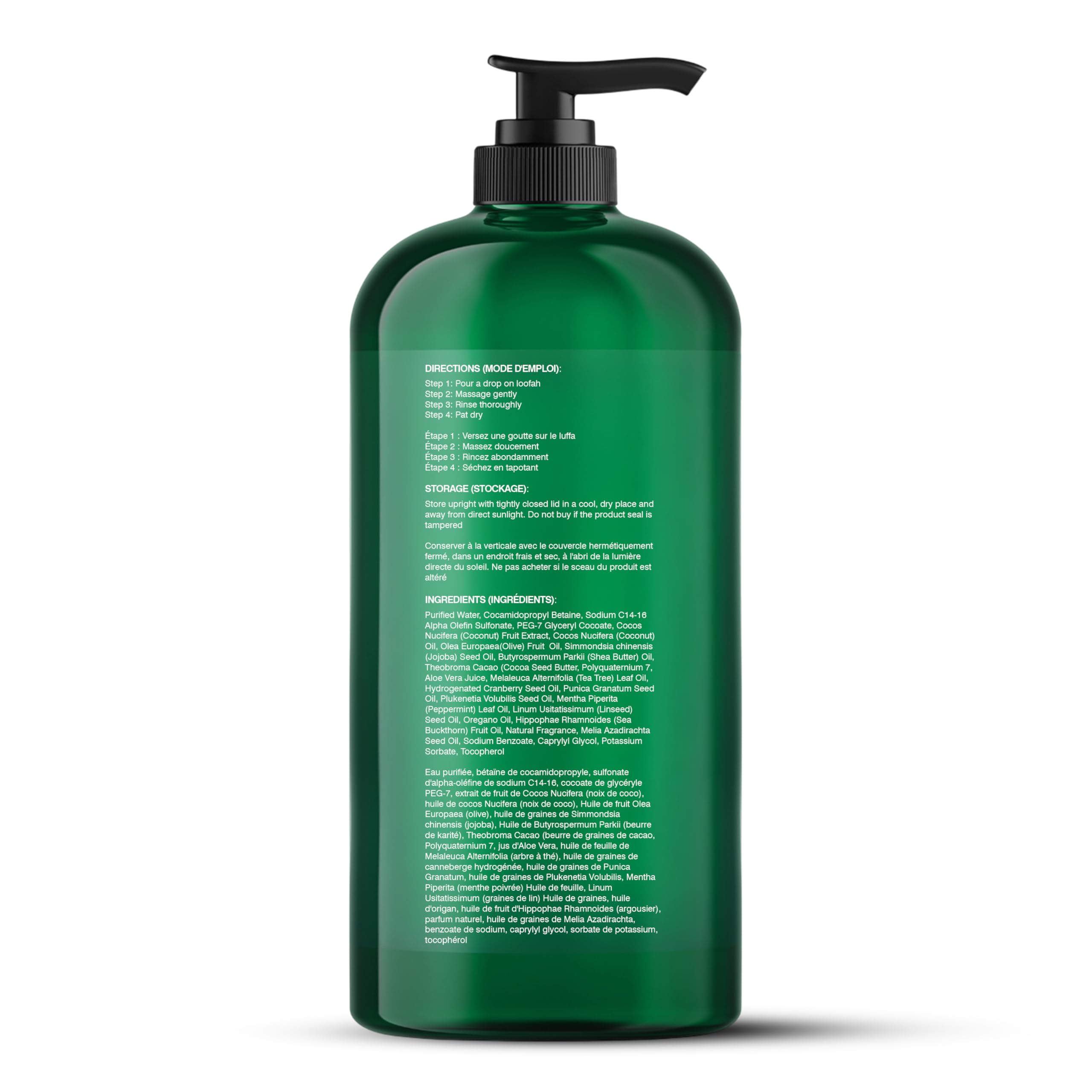 Botanic Hearth Tea Tree Body Wash Helps Nail Conditions Athletes Foot Ringworms Jock Itch & Body Odor Soothes Itching & Promotes Healthy Skin and Feet Naturally Scented 16fl oz