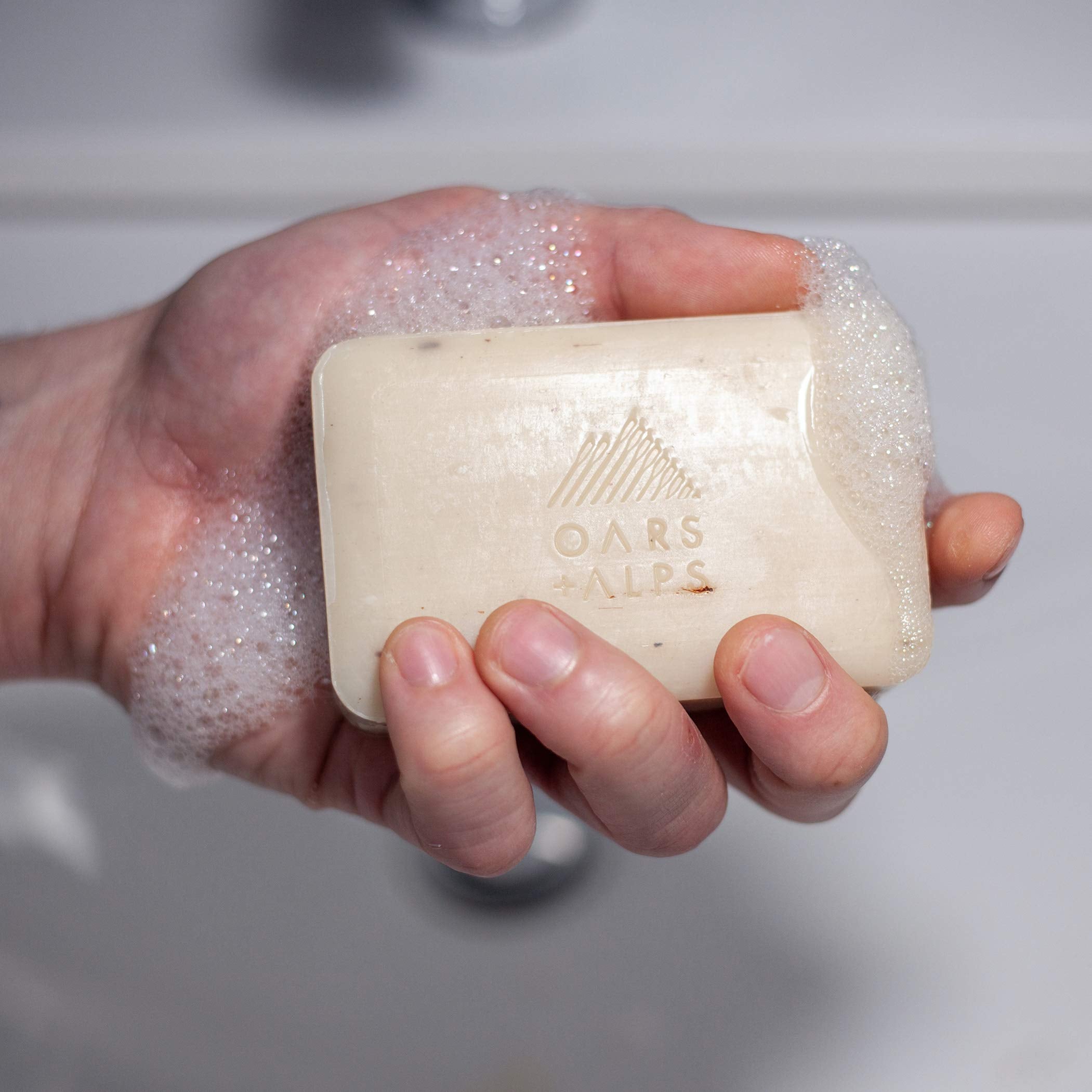 Oars + Alps Bar Soap, Natural Skin Care, Hydrates with Shea Butter and Jojoba Oil, Vegan and Gluten Free