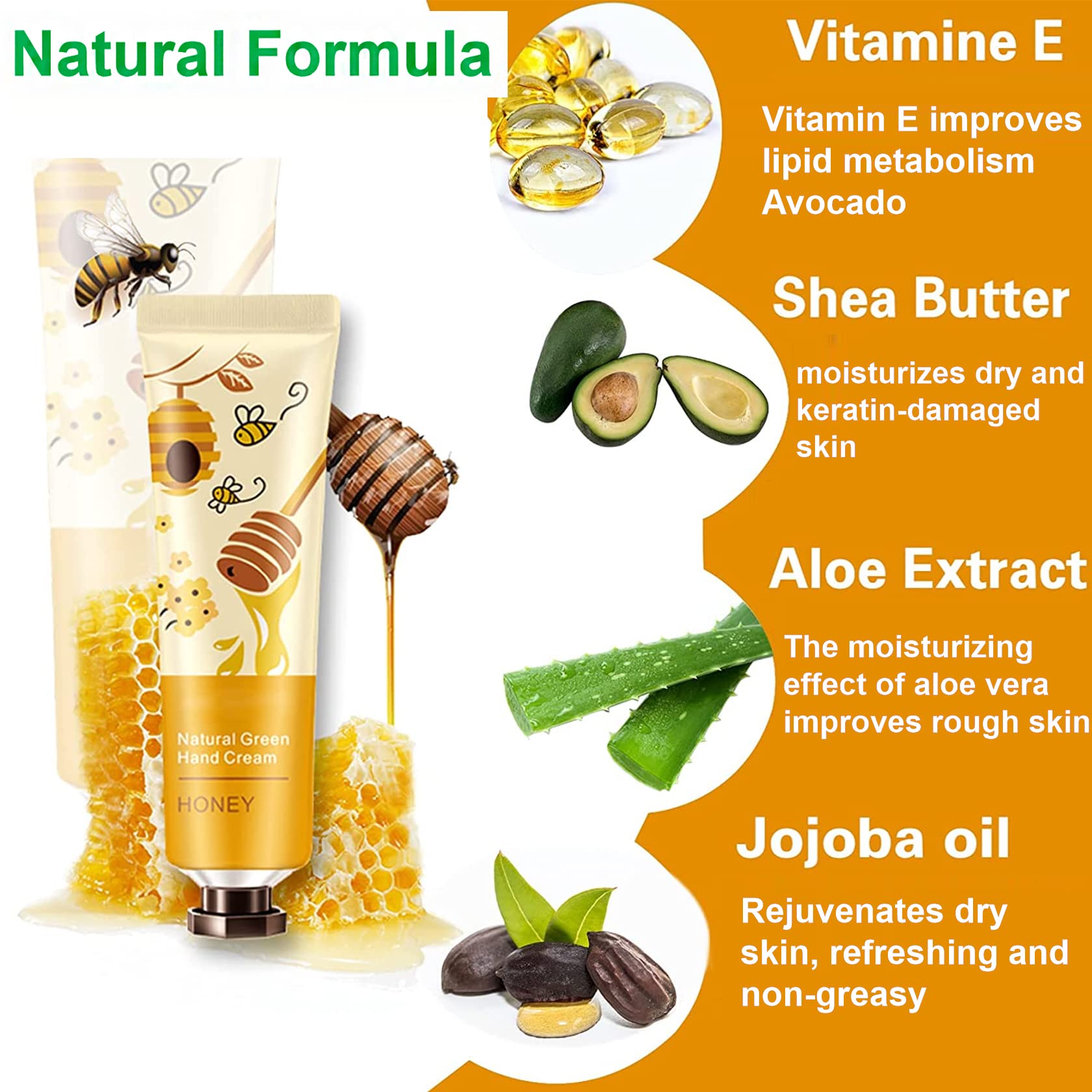 10 Pack Hand Cream For Chapped Hands,Natural Botanical Fragrance Hand Lotion,Mini Hand Cream For Working Dry Hands,Moisturizing Travel Size Hand Cream Set with Natural Botanical For Women- 30ml