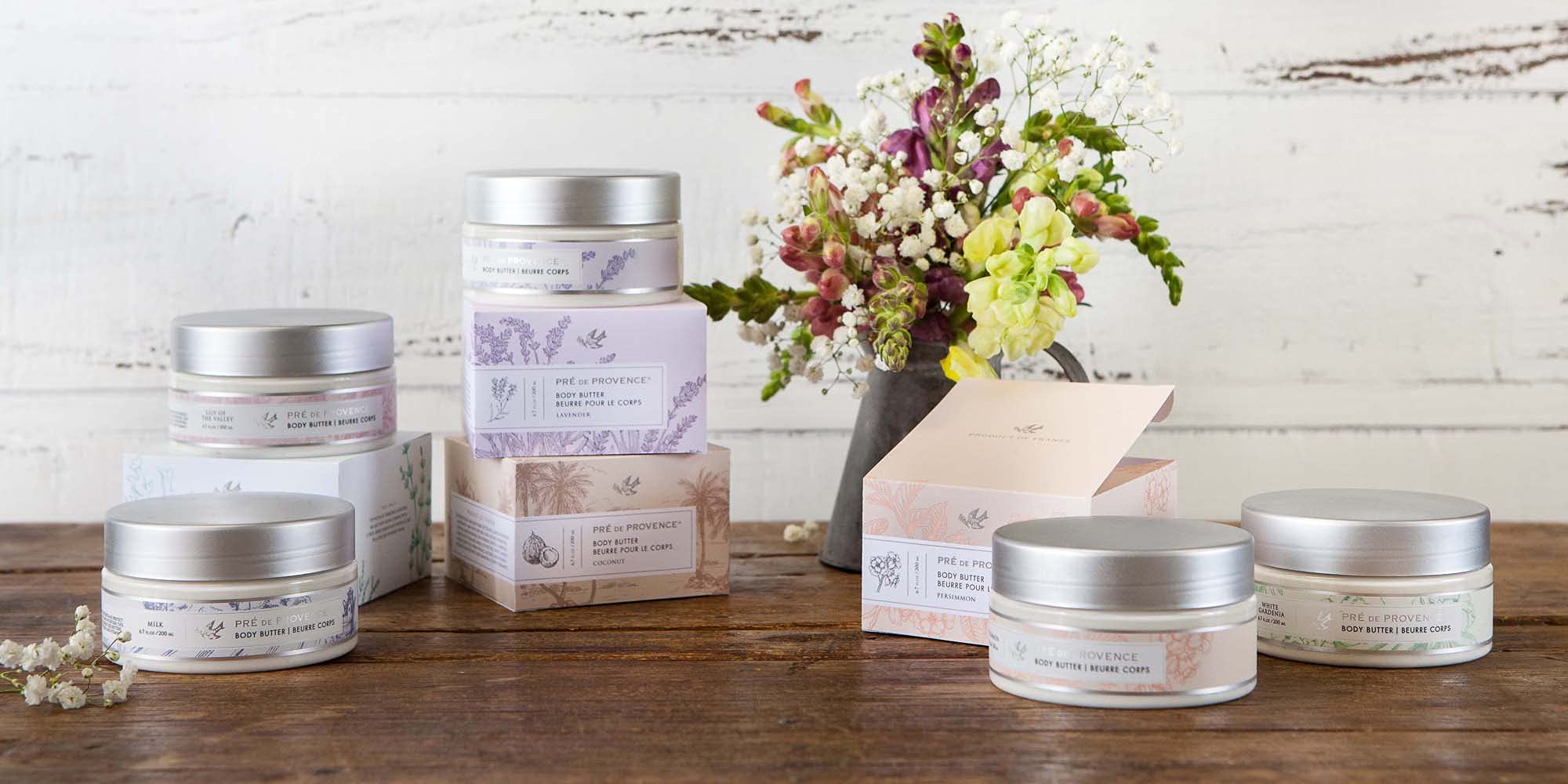 Pre de Provence Collection Shea Butter Enriched Soothing & Moisturizing, Body Butter, 6.7 fl oz, Milk, (6111)