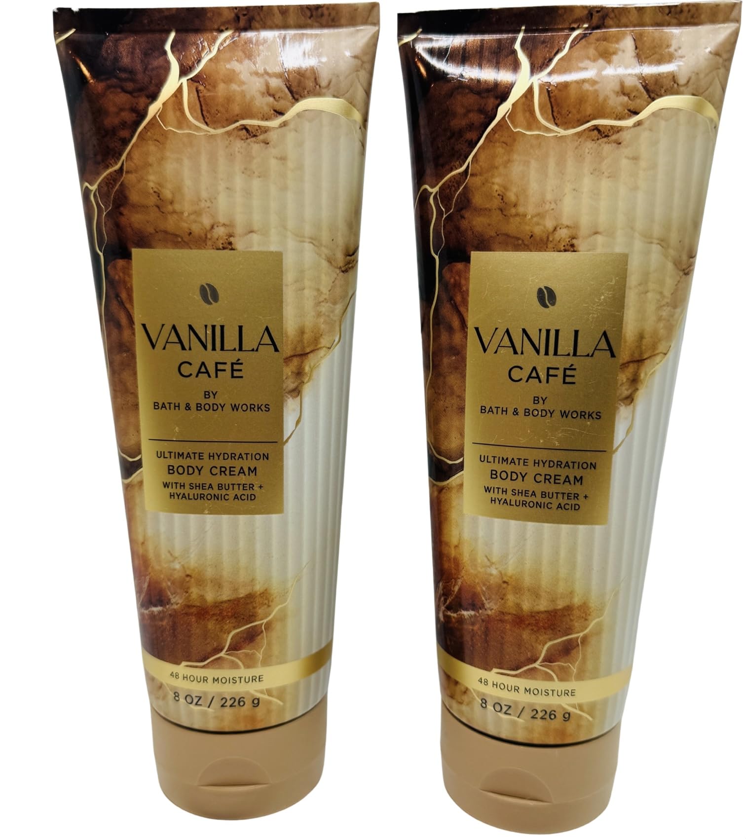 Bath & Body Works Vanilla Café Ultimate Hydration Body Cream 8 Ounces Pack of 2