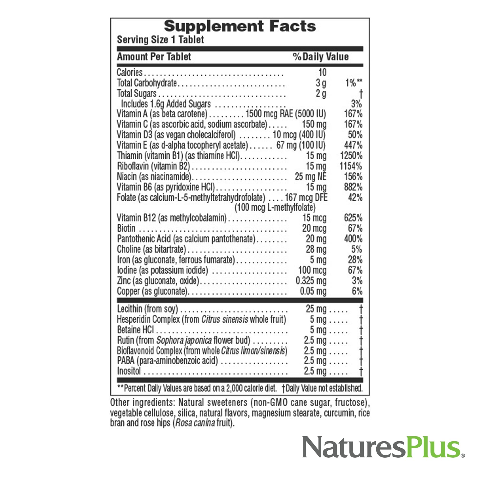 Natures Plus Adult CHEWABLE Multi Pineapple 90 (2 Pack)