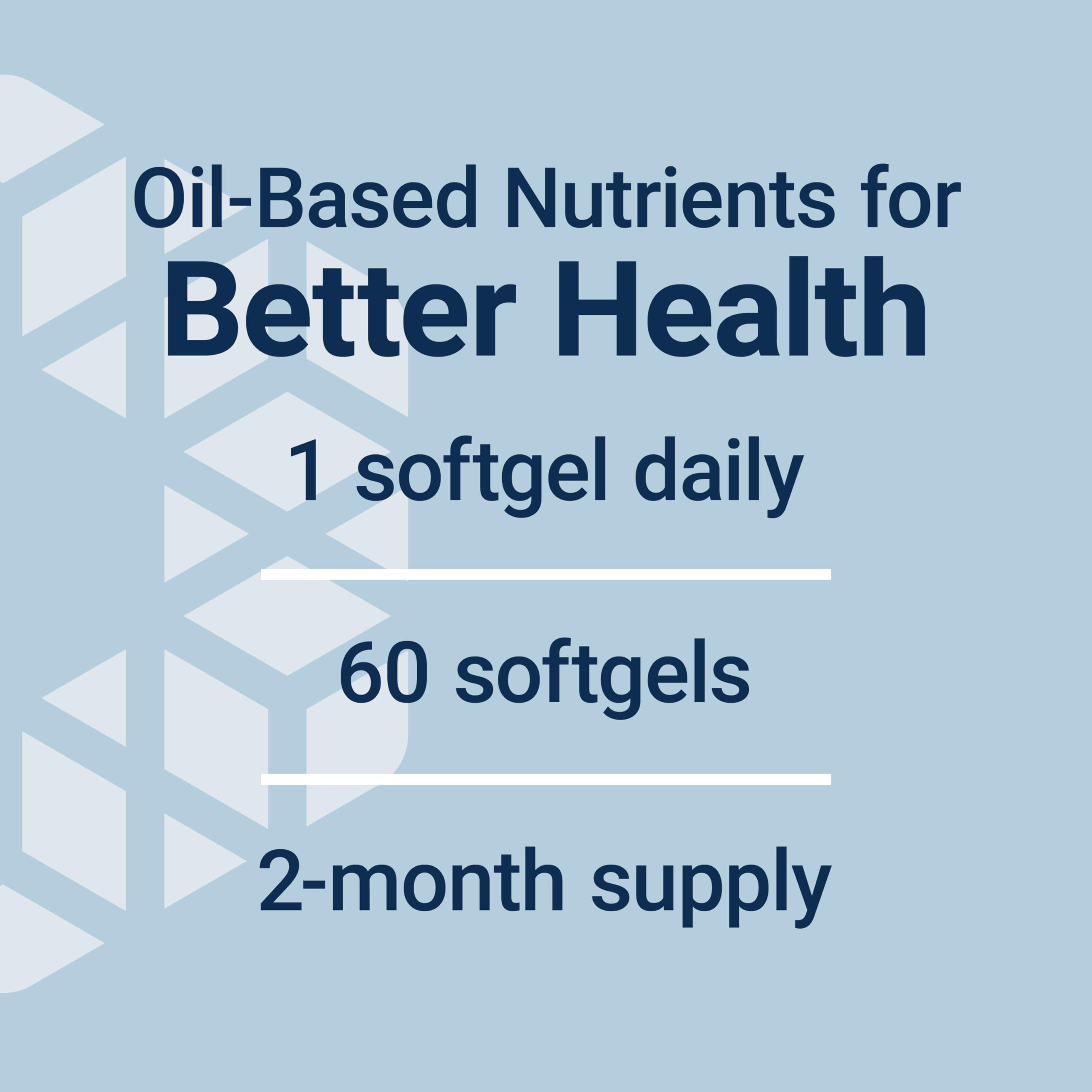 Life Extension Once-Daily Health Booster - Vitamins & Nutrients Supplement for Whole-Body Health - Vitamin K Complex, Vitamin E, Saffron, Lutein and More - Non-GMO, Gluten-Free - 60 Softgels