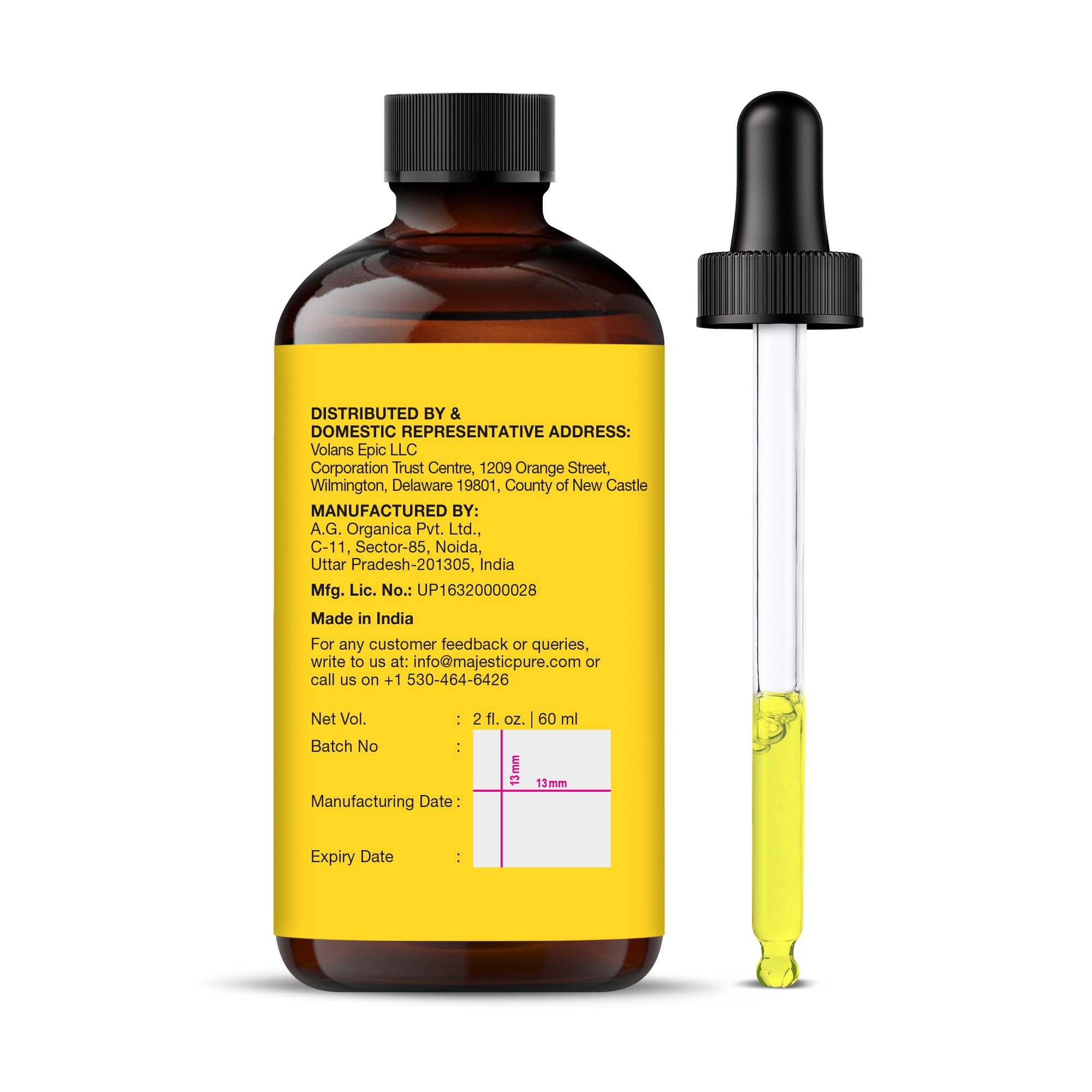 Majestic Pure Vitamin E Oil - 100% Pure & Natural, 2 Fl Oz