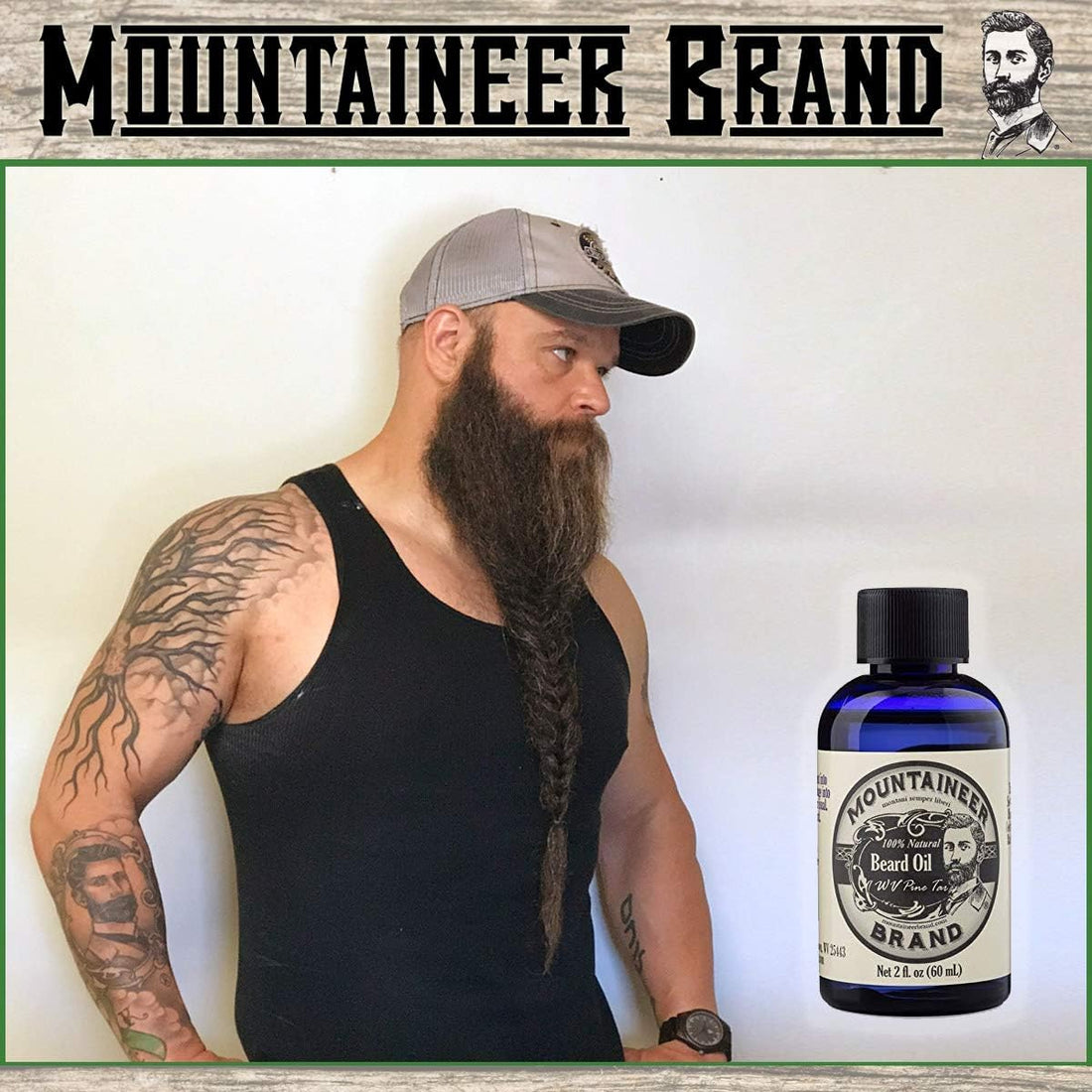 Mountaineer Brand Beard Oil - Unscented - 100% Natural Conditioner and Softener For Men - Hydrates and Moisturizes for Beard Growth - Treats Dry Itchy Beards - 2oz