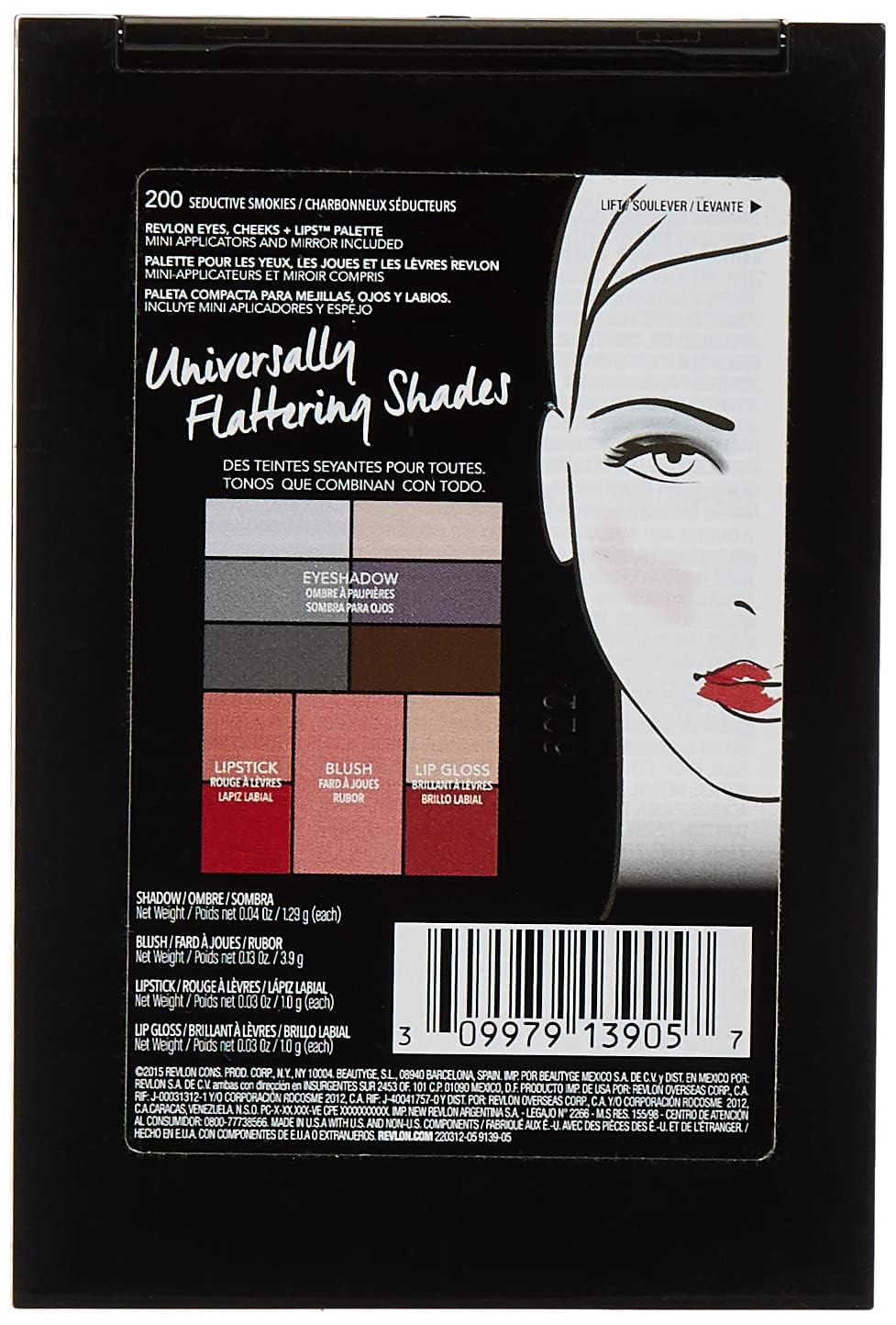 Revlon Eyes, Cheeks + Lips Pallet, Seductive Smokies