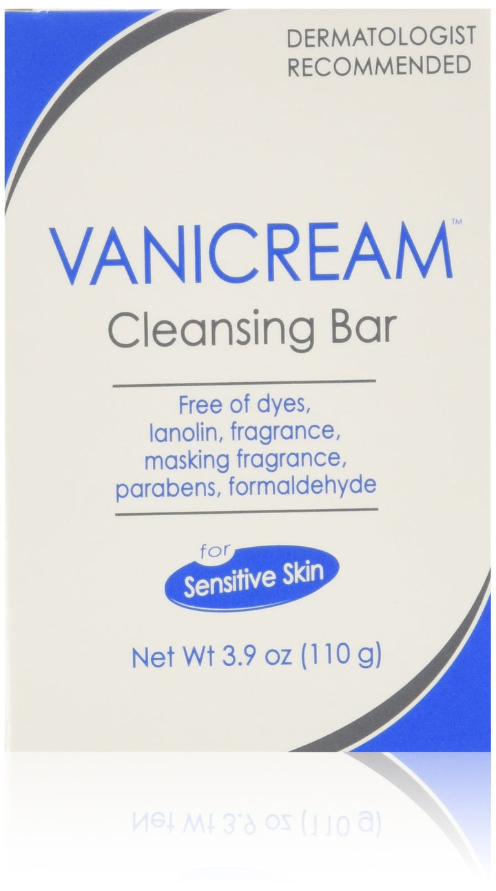 Vanicream Cleansing Bar 3.9 oz For Sensitive Skin, Pack of 4