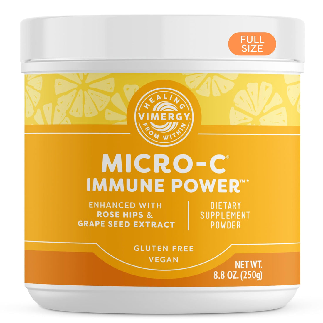 Vimergy Micro-C Immune Power TM *- 250g– 139 Servings – 1000mg/serving – Gentle Form – Antioxidant Phytonutrients – Immune & Nerve Support – Benefits Bone & Cartilage – Gluten-Free – Kosher – Vegan