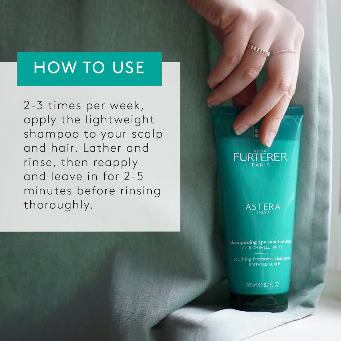 Rene Furterer Astera Fresh Soothing Freshness Shampoo, 6.76 Fl. Oz.