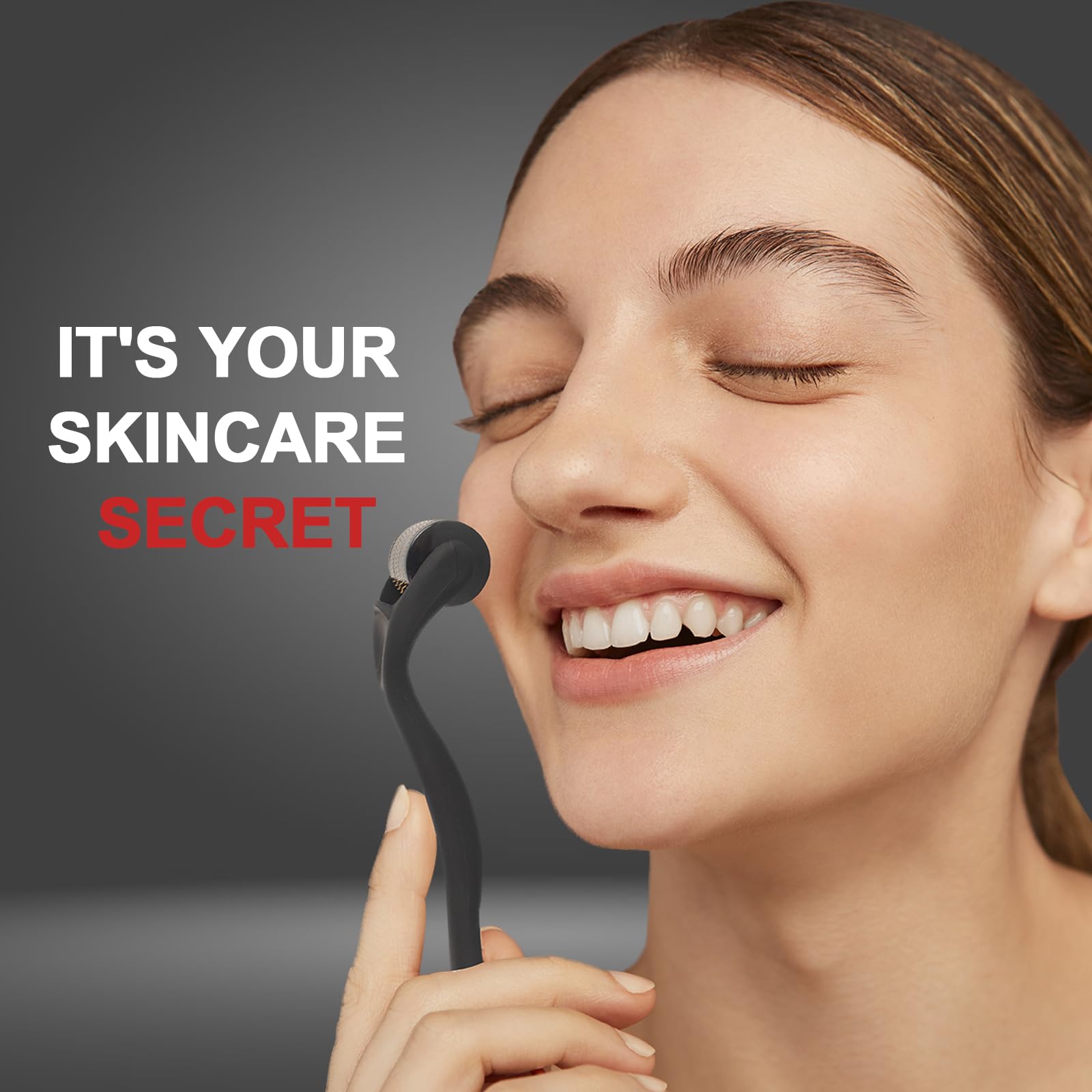 540 Titanium Derma Roller - Microneedle Micro Needle Roller for Men and Women Home Use - Microneedling Roller Microneedle Skin Care Tool A8