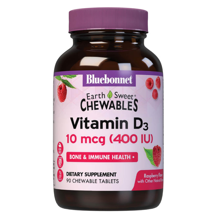 BLUEBONNET NUTRITION Earthsweet Chew VIT D3 400 IU, 90 CT