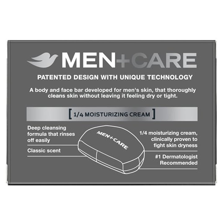 Dove Men+Care Men's Bar Soap More Moisturizing Than Bar Soap Deep Clean Soap Bar that Effectively Washes Away Bacteria, Nourishes Your Skin 3.75 oz 10 Bars