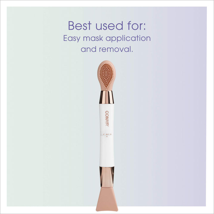 True Glow by Conair Silicone Face Mask Applicator and Remover, All-in-One Tool Blends, Applies and Removes Facial Masks with Gentle Exfoliation