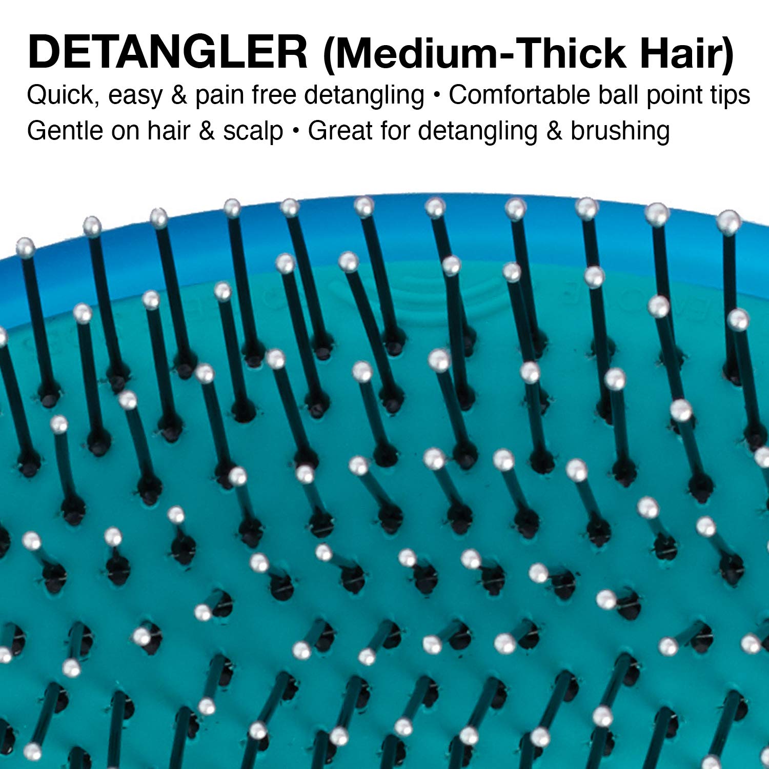 Olivia Garden Detangler & Styler Collection Brush, Blue