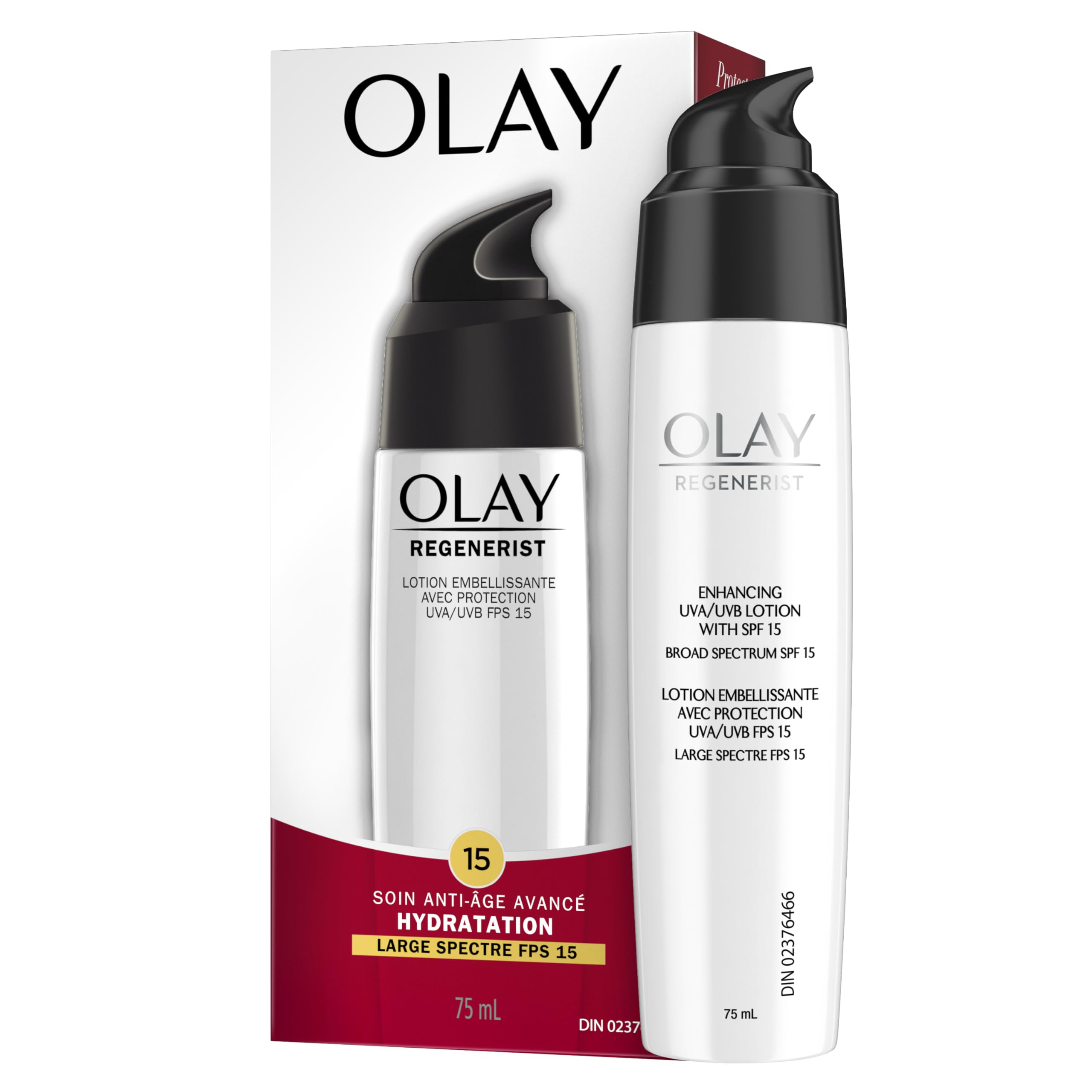 Olay Regenerist Regenerating Face Lotion with Sunscreen SPF 15 Broad Spectrum, No Scent, 2.5 fl oz