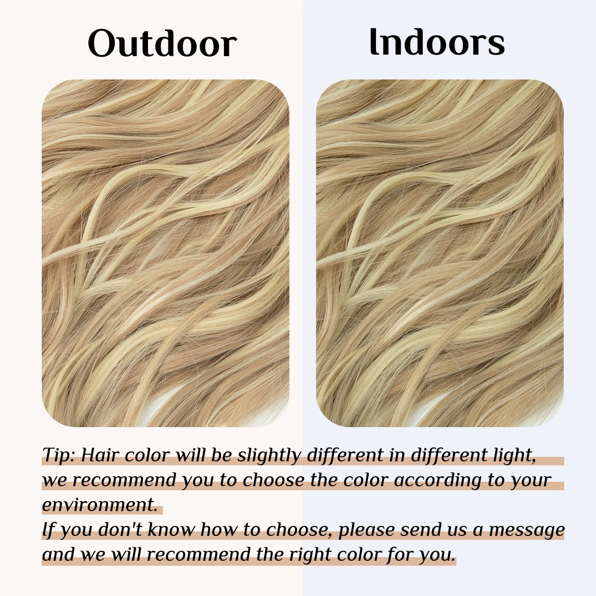 SARLA Synthetic Hairpieces Flip in Women Hair Extensions Natural Wave Invisible Halo Hair Extensions M01 (16H613 Dirty Blonde)