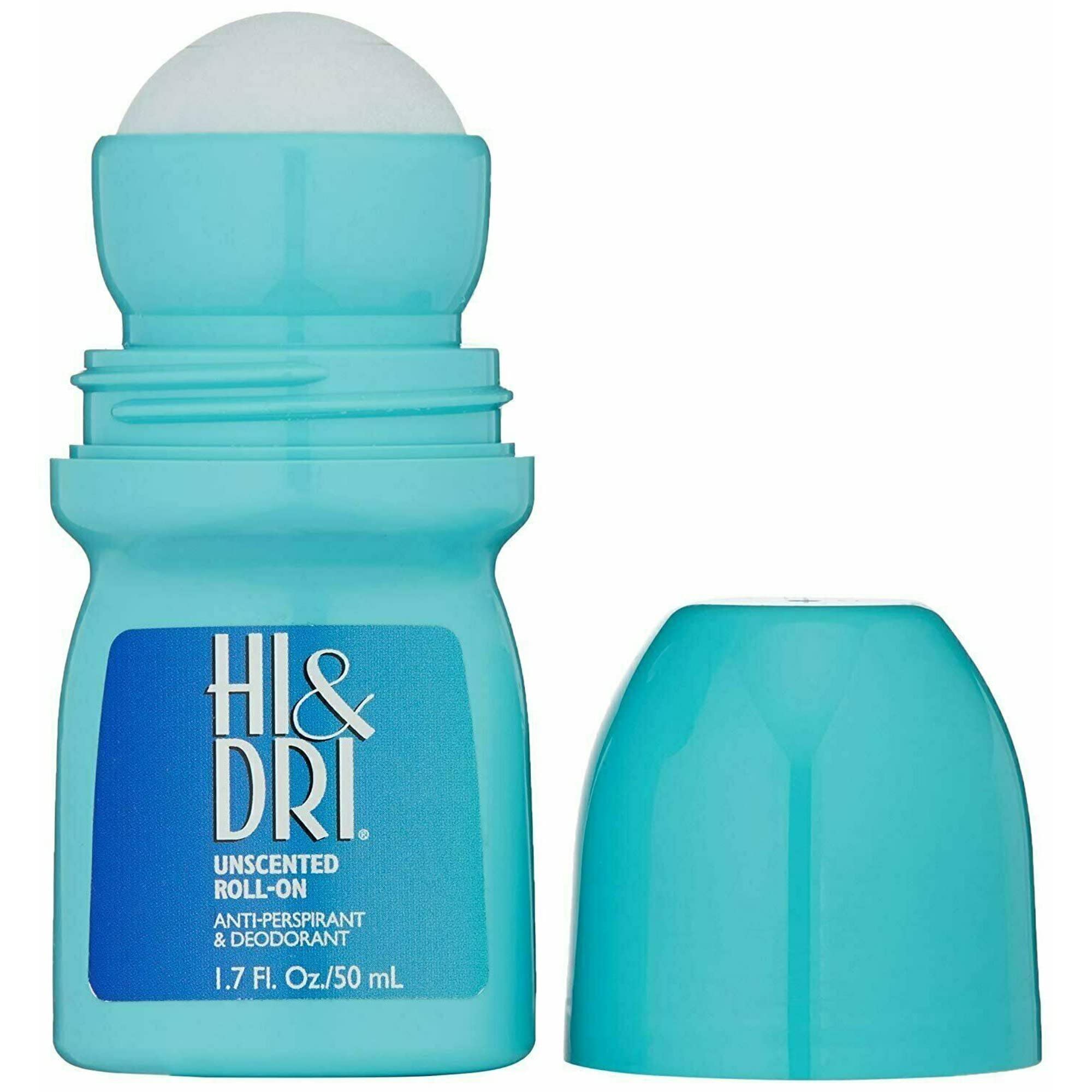 SPECIAL PACK OF 6 HI DRI UNSCENTED DEODORANT 1.7 OZ