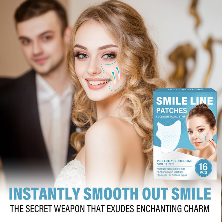 Feugole Smile Line Patches, Anti Wrinkle Patches for Face Overnight, Anti Wrinkle Facial Patches for Smile Lines Remover,16 Packs