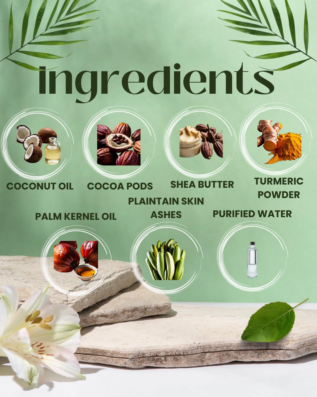 Aleheri’s 100% Raw African Black Soap Bar w/Shea Butter & Turmeric Extract (16 oz) – Clarifying/Moisturizing – Black Soap for Dark Spots, Acne, Eczema & Stretch Marks – All Skin Types - MULTIPACK (2)