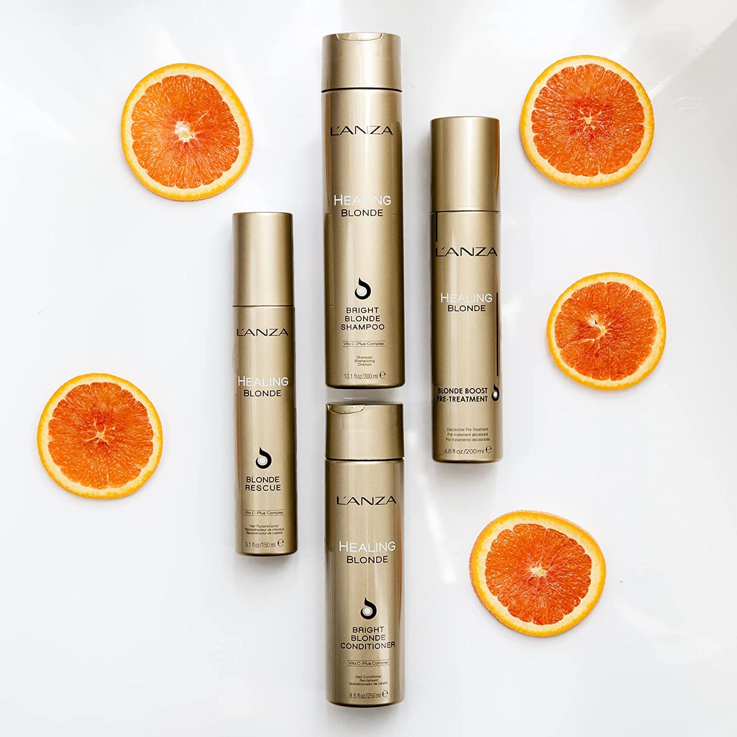 L'ANZA Healing Blonde Bright Conditioner, Formulated for Natural & Decolourized Blonde Hair, Boosts Shine and Brightness while Healing, with Sulfate-free, Paraben-free, Gluten-free Formula (8.5 Fl Oz)