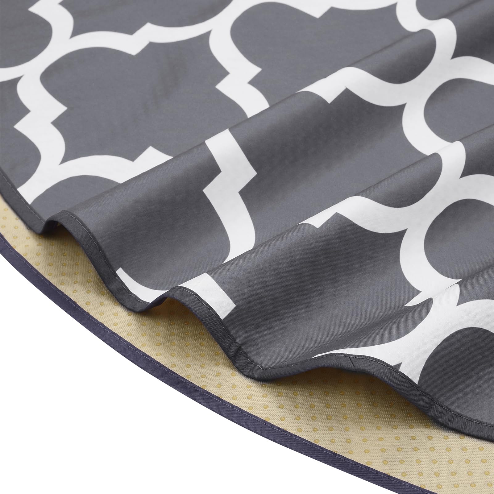 Round Splat Mat for Under High Chair/Arts/Crafts by CLCROBD, 53 Baby Anti-Slip Food Splash and Spill Mat for Eating Mess, Waterproof Floor Protector and Table Cloth (Round Lattice)