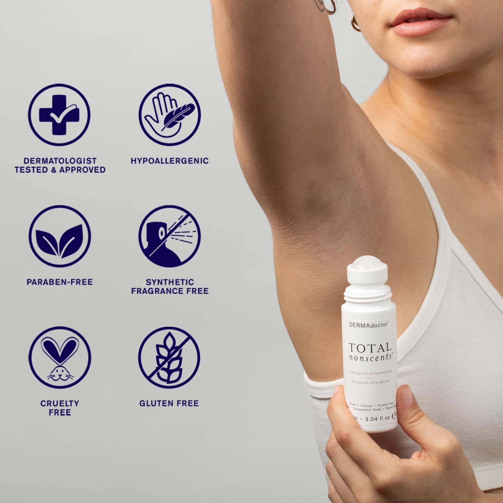 DERMAdoctor Total Nonscents Ultra-Gentle Antiperspirant 90ml/3oz