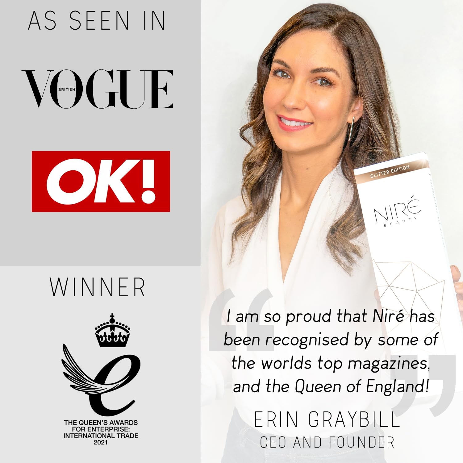 NirÃƒ© Beauty 15piece Award Winning Professional Makeup Brush Set: Makeup Brushes with Case, Beauty Blender, Brush Cleaner, Guide, Gift Box