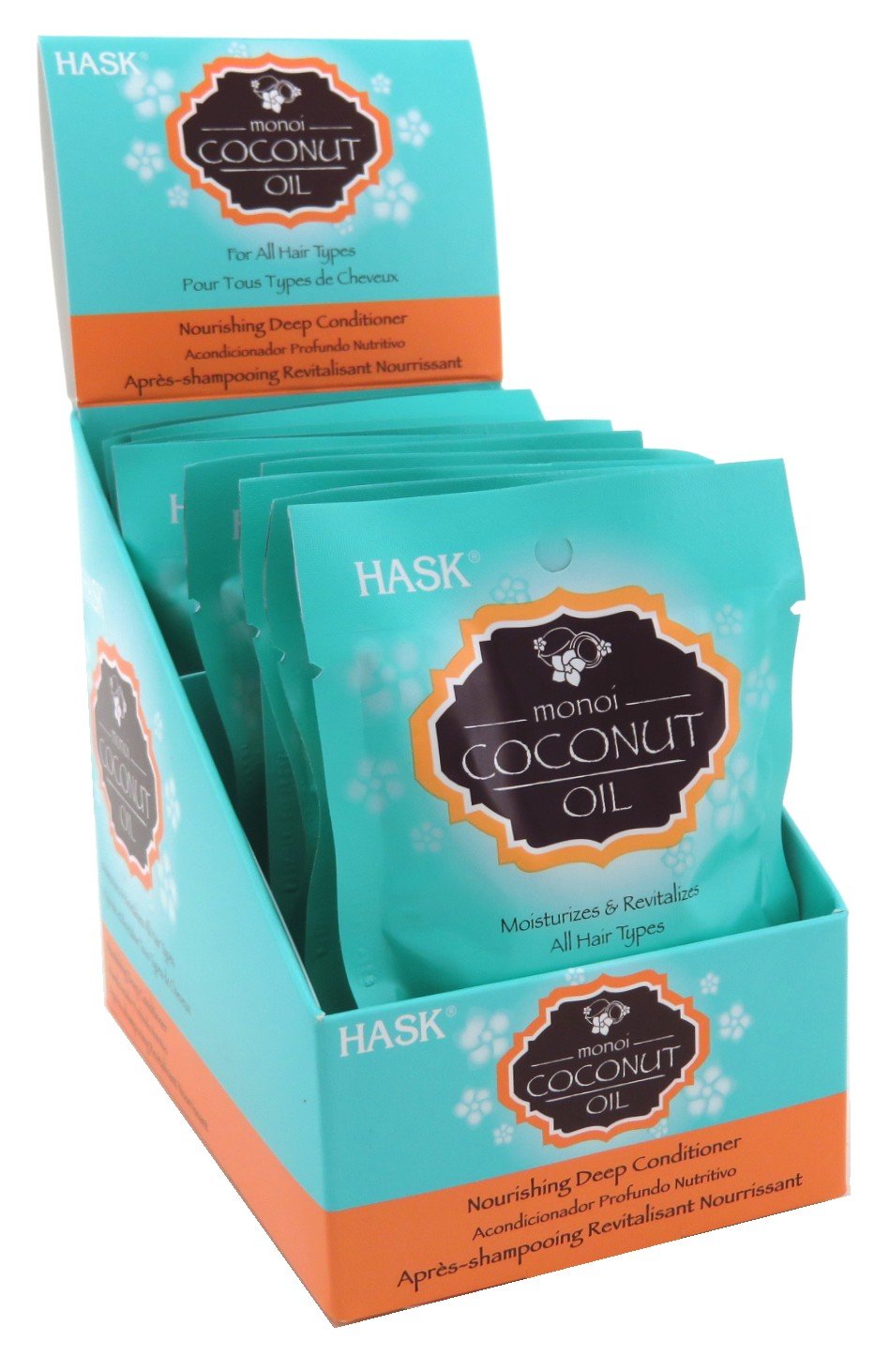 Hask Monoi Oil Nourishing Deep Conditioner Packs (12 Pack)