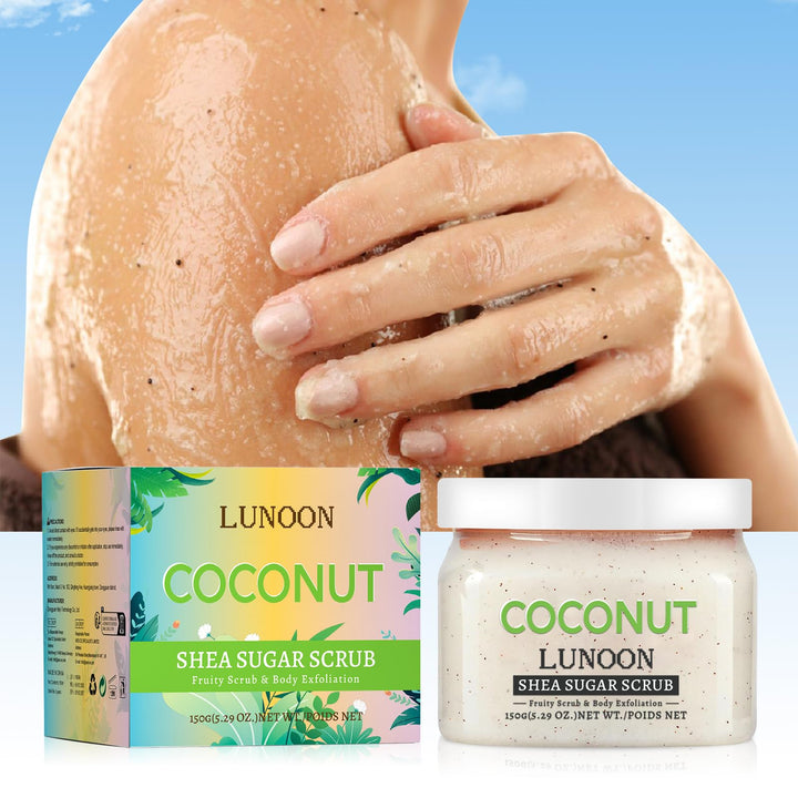 Coconut Sugar Scrub Exfoliating Body Scrub Removes Dead, Dry Skin for Hydrating, Gently Exfoliate Body Hand and Foot Scrub, Moisturized Skin for Unisex
