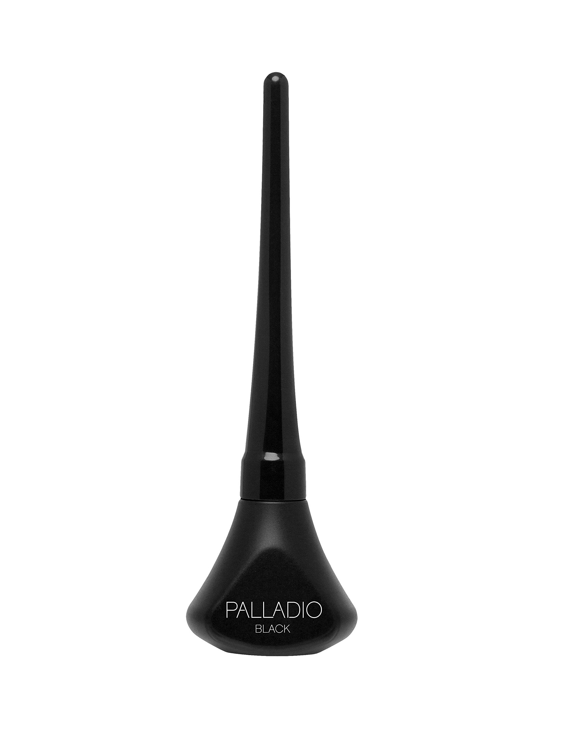 Palladio Liquid Eyeliner, Highly Pigmented and Waterproof Eyeliner, For Intense Eye Definition, Smear-proof Eyeliner Liquid, Includes Easy Grip Wand and Felt Tip Eyeliner Applicator, Black