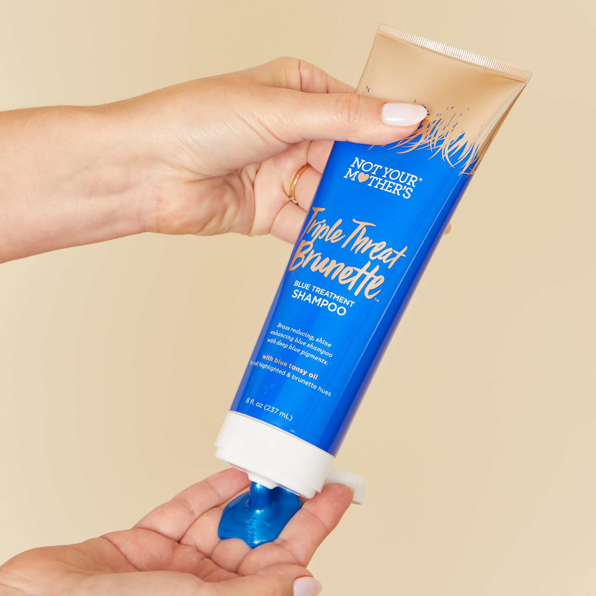 Not Your Mother's Triple Threat Brunette Collection: Toning Shampoo, Hair Masque, and Dry Shampoo (3-Pack) - Enhances Shine, Reduces Brass, Refreshes Hair