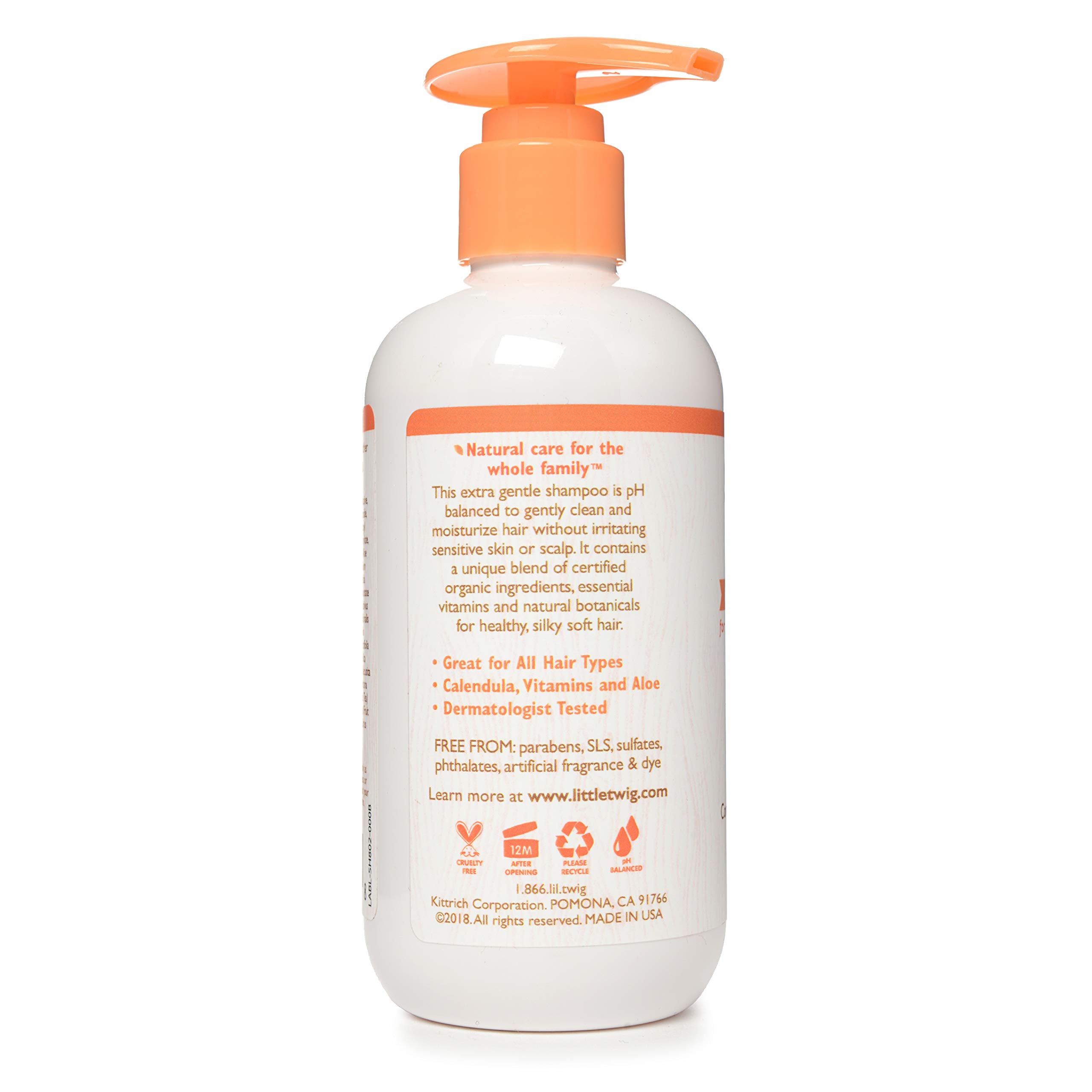 Little Twig Shampoo, Natural Plant Derived Formula, Tangerine, 8.5 fl oz.