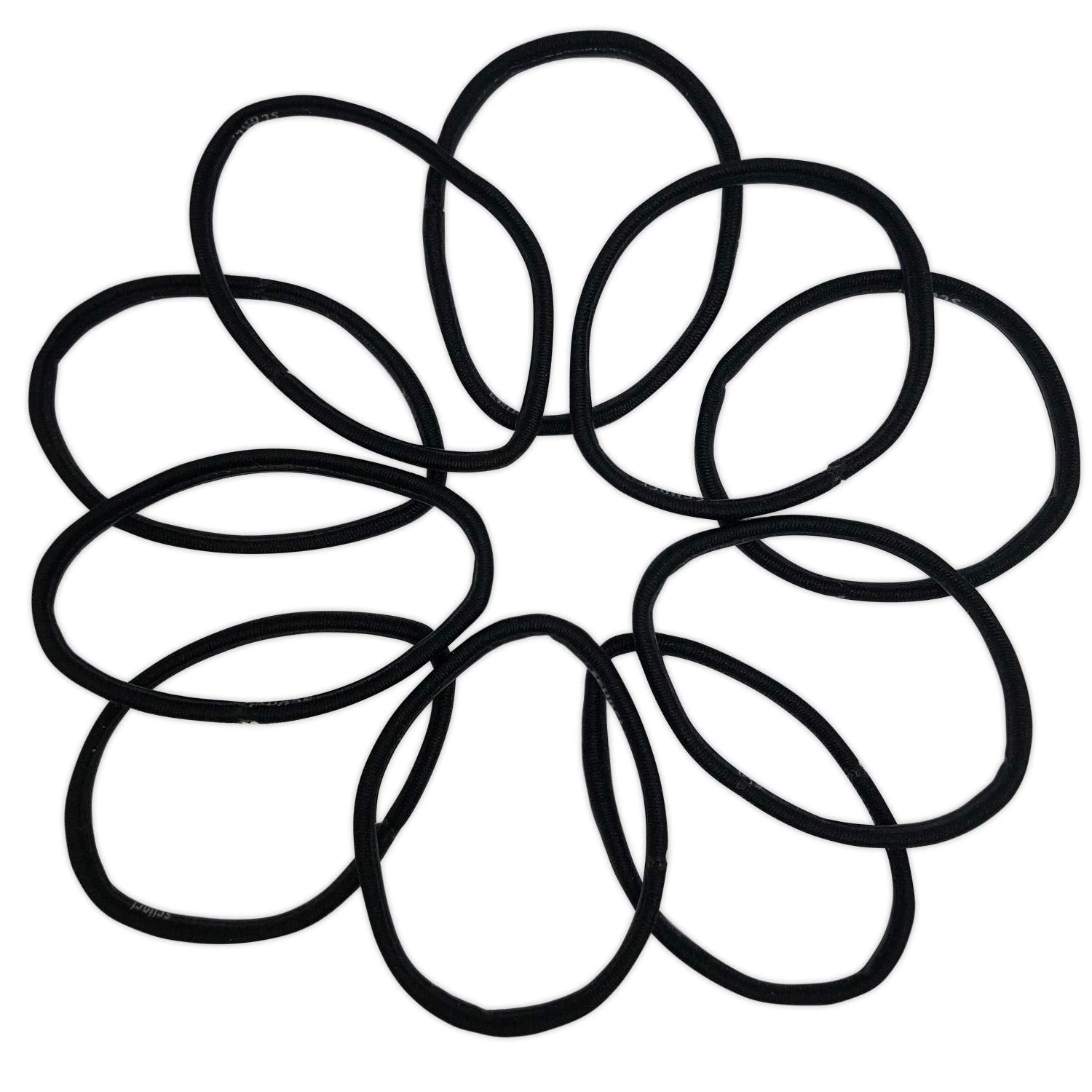 No Slip Elastic Hair Bands, Black by Scunci