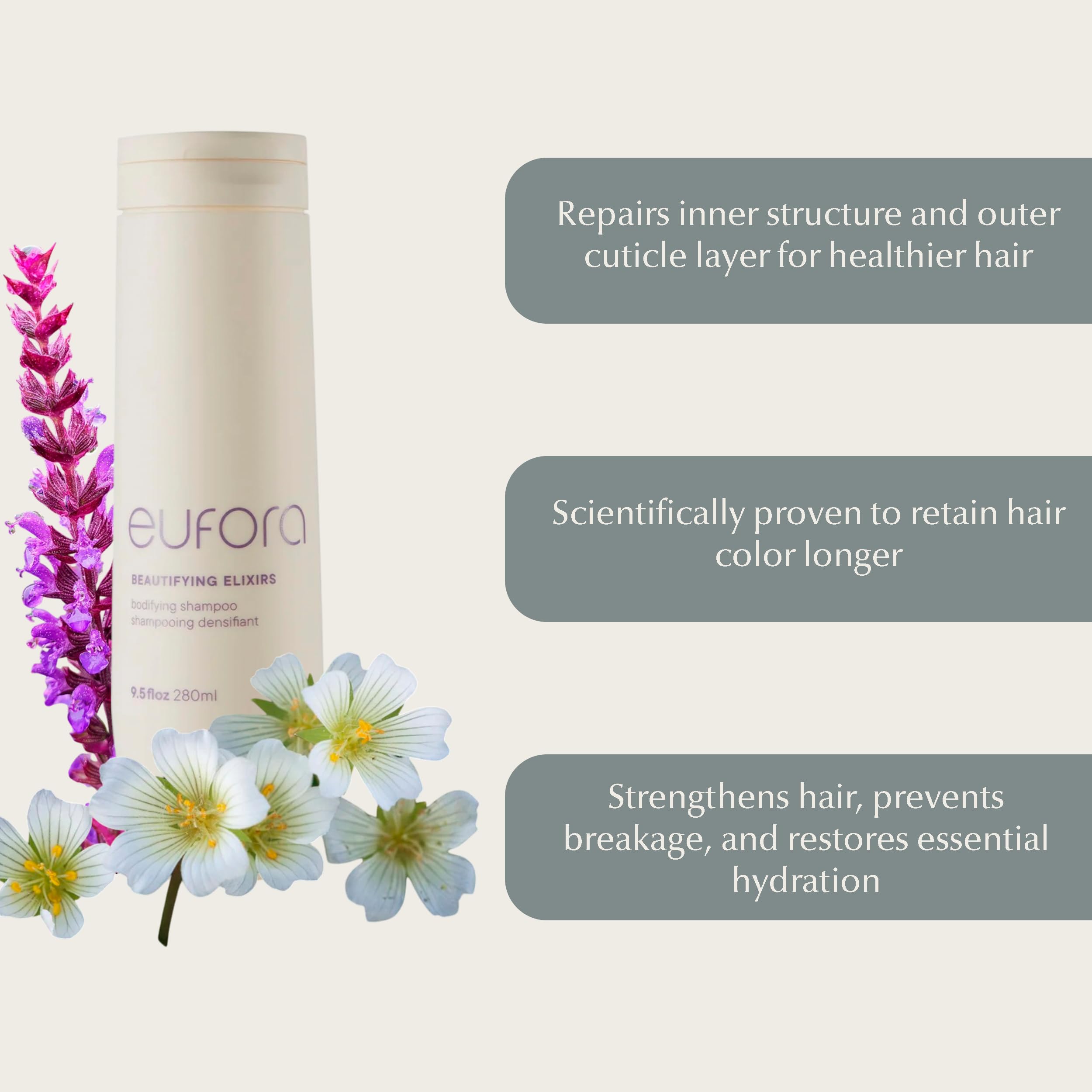 Eufora Beautifying Elixirs Bodifying Shampoo 9.5 Oz