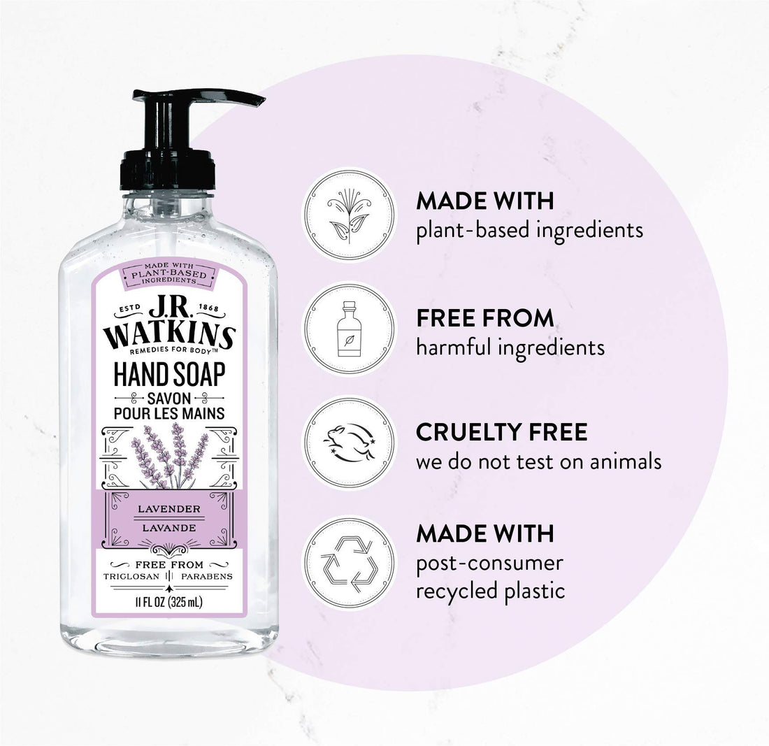 J. R. Watkins Liquid Hand Soap - Lavender - 11 Oz - 2 Pk