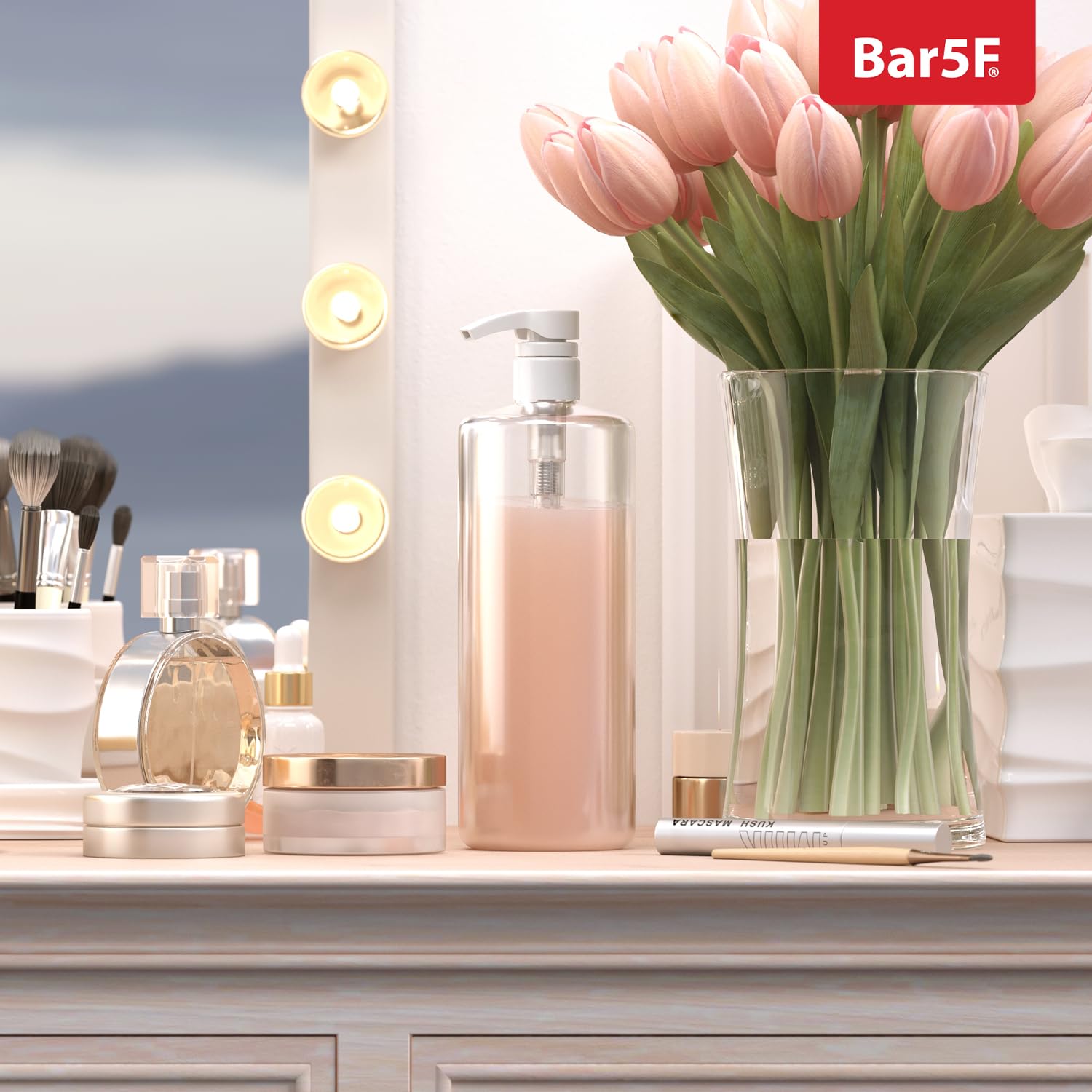 Universal Shampoo/Conditioner Pump for Bottle, 1 L/33.8 oz., Piece 2 White