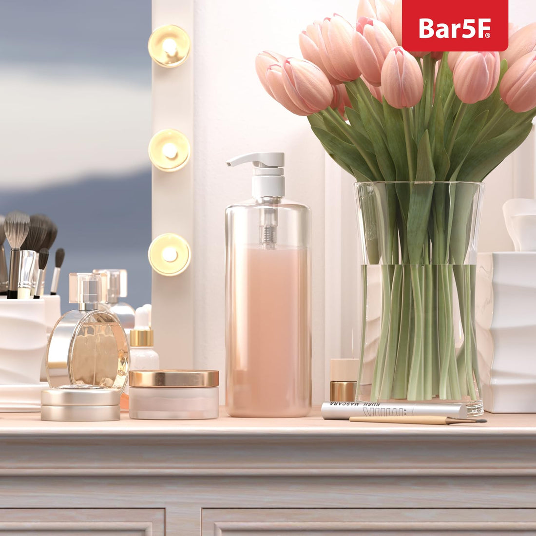 Universal Shampoo/Conditioner Pump for Bottle, 1 L/33.8 oz., Piece 2 White