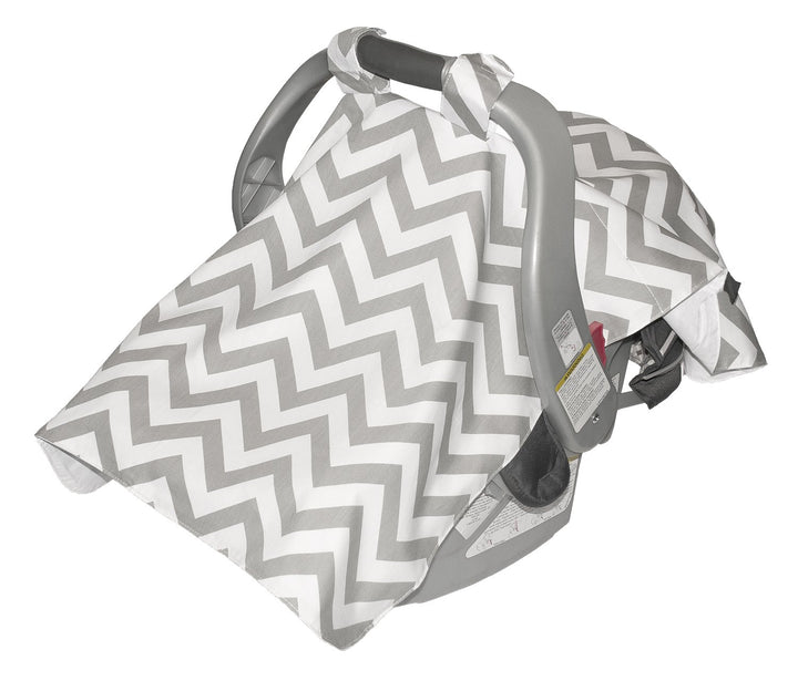Jolly Jumper Infant Car Seat Veil, Chevron Grey, One Size