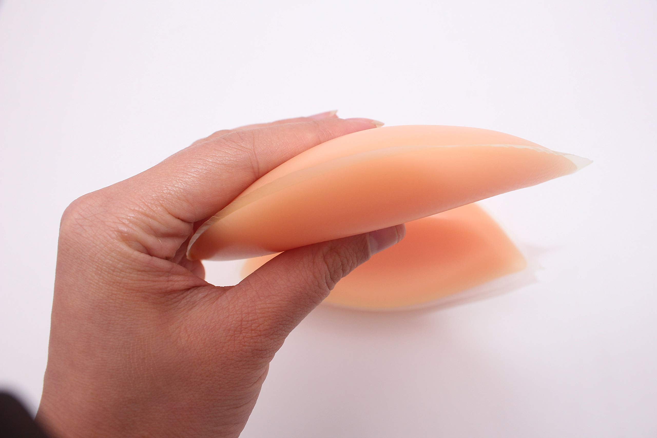 1Pair(2PCS) Reusable Waterproof Adhesive Silicone Invisible Breast Push-up Gel Bra Inserts Breast Enhancer Pads for Women Girl and Lady